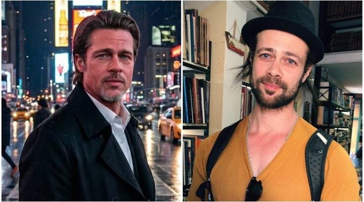 Άρης Κοντός: Τα πρώτα λόγια του κούκλου σωσία του Brad Pitt - Έφθασαν μαζί στην Ύδρα [βίντεο]