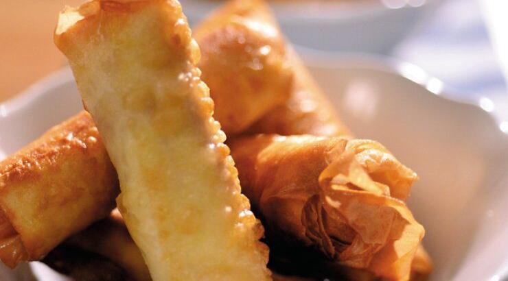 Ρολάκια με καπνιστή λούντζα, τομάτα και τυρί κρέμα