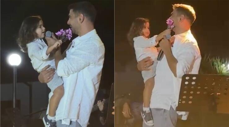 Σταύρος Κωνσταντίνου: Πήρε τον γιο του αγκαλιά στη σκηνή και τραγούδησαν μαζί [βίντεο]
