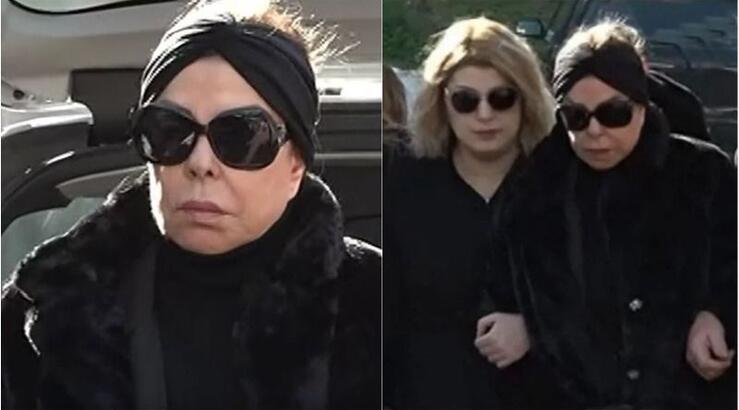 Άντζελα Δημητρίου: Υποβασταζόμενη από την κόρη της στην κηδεία της μαμάς της [βίντεο]