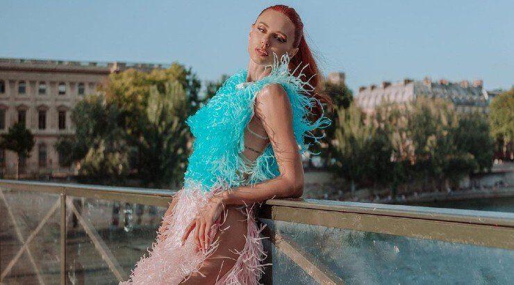 Έβελυν Καζαντζόγλου: Αποκάλυψε την ιστορία πίσω από το εντυπωσιακό Celia Kritharioti φόρεμα 