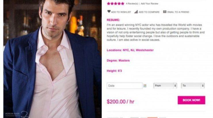 Υπηρεσία ενοικιάζει άντρες σε γυναίκες με €200 την ώρα 