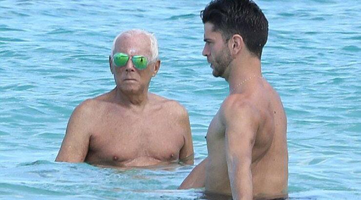 Βγάζουν σπρώχνοντας τον 80χρονο Giorgio Armani από τη θάλασσα [εικόνες]