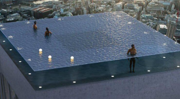 Η πρώτη infinity πισίνα πάνω σε ουρανοξύστη