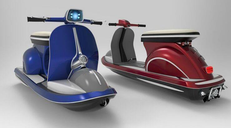 Η Vespa 50 μετατρέπεται σε ένα μοντέρνο jet ski