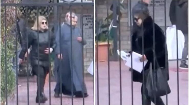 Άντζελα Δημητρίου: Kαταβεβλημένη έφθασε στο κοιμητήριο για τα εννιάμερα της μάνας της [εικόνες]