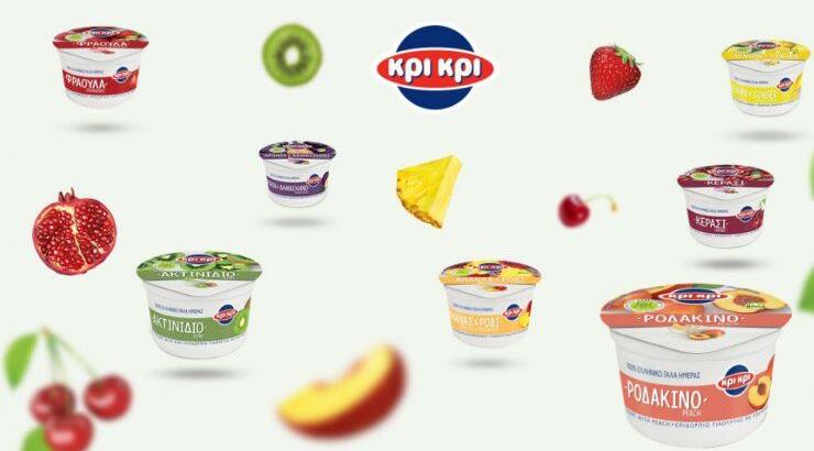 Νέα σειρά επιδορπίων γιαουρτιού Κρι Κρι με φρούτα! 