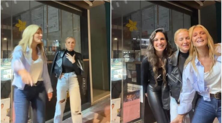 Έφη Παπαϊωάννου – Νατάσα Θεοδωρίδου: Χορεύουν ζεϊμπέκικο στο πεζοδρόμιο [βίντεο]