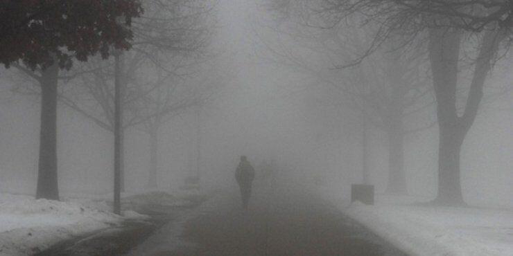 Πυκνή ομίχλη στην περιοχή του Τροόδους