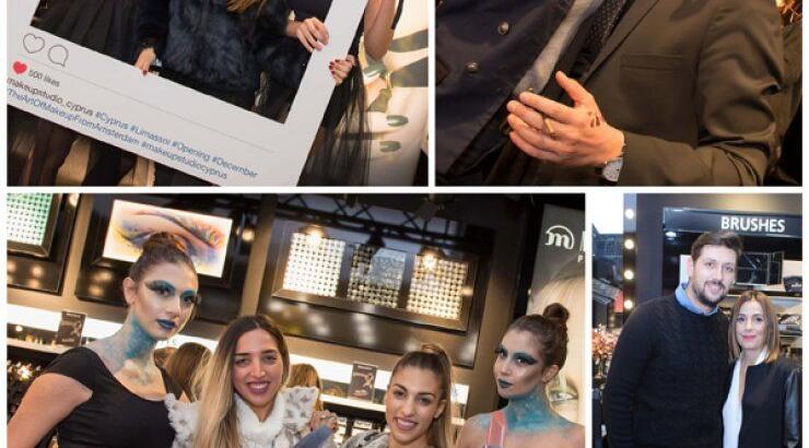Στα εγκαίνια του Make-up Studio στη Λεμεσό