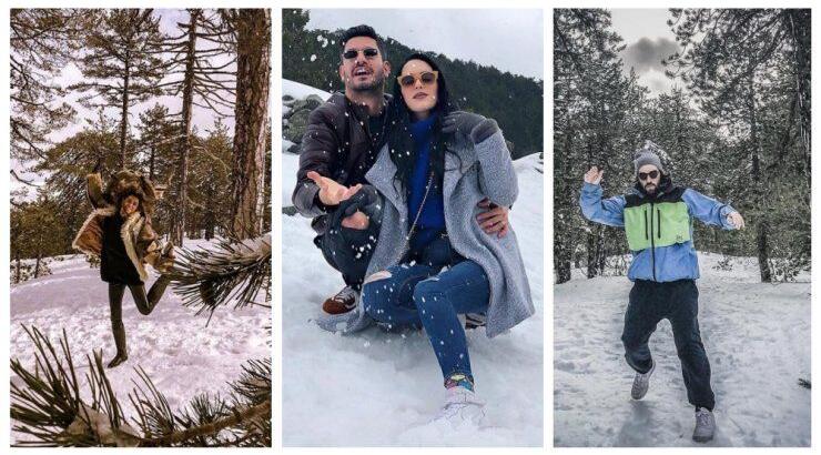 Εκπρόσωποι της κυπριακής showbiz στο χιονισμένο Τρόοδος! [εικόνες]