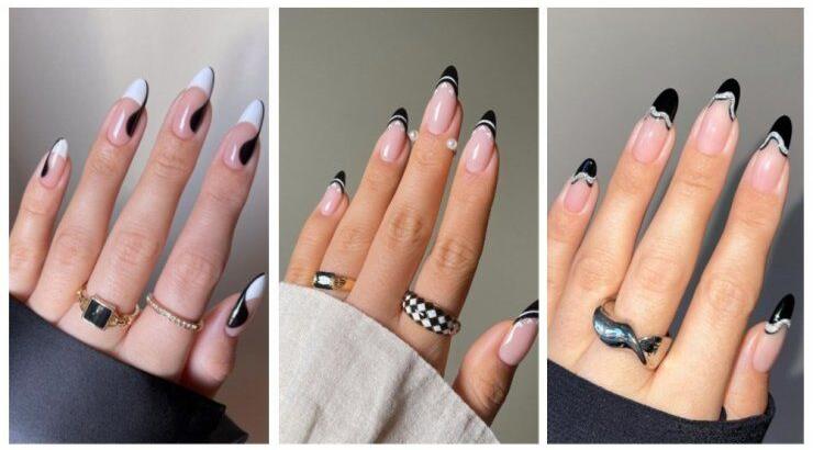 Black and white nails: Η πιο κομψή αντίθεση, στα νύχια σου