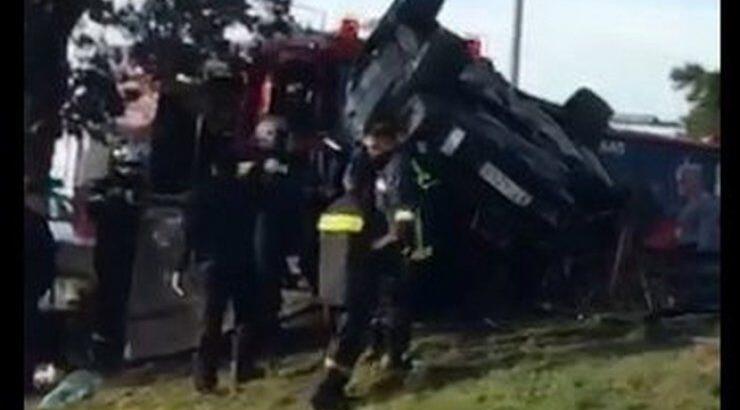 Δευτερόλεπτα μετά το τροχαίο του Πεντελίδη