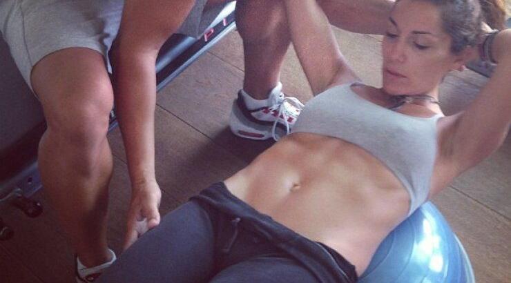 Η Δέσποινα Βανδή προπονείται σκληρά!