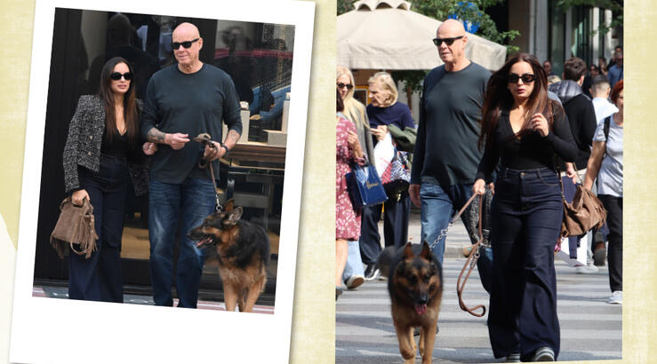 Τζώνη Καλημέρης - Ελπίδα Ιακωβίδου: Ντυμένοι ασορτί βόλταραν με τον σκύλο τους στο κέντρο της Αθήνας [εικόνες]