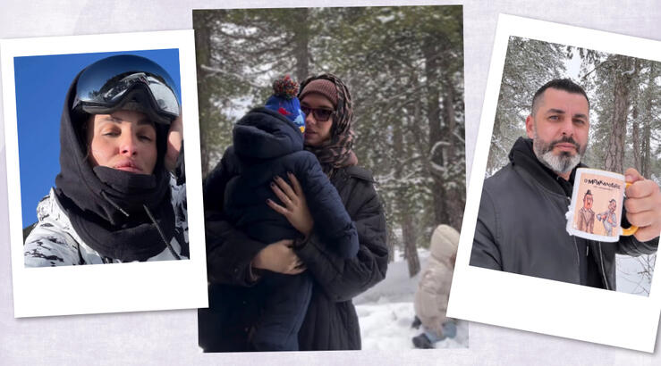 Επώνυμοι Κύπριοι που εξέδραμαν στα χιόνια [εικόνες]