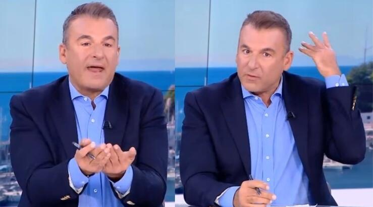 Λιάγκας: Έξαλλος με συνεργάτιδα του που του μιλούσε στο αυτί - Πέταξε το ακουστικό του [βίντεο]