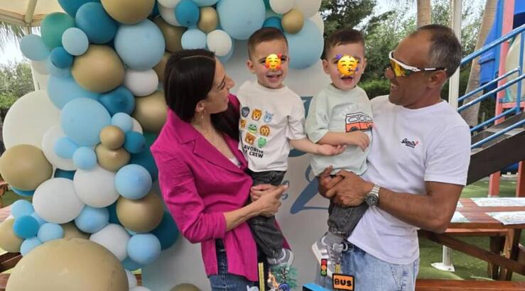 Ελένη Αρτυματά - Παναγιώτης Ιωάννου: Το διπλό πάρτι γενεθλίων για τους γιους τους [εικόνες]