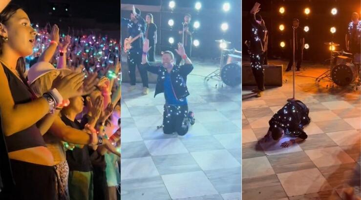 Συγκινημένοι οι Coldplay στο Ηρώδειο: Το κοινό τραγουδούσε ακόμα και μετά το τέλος του video clip