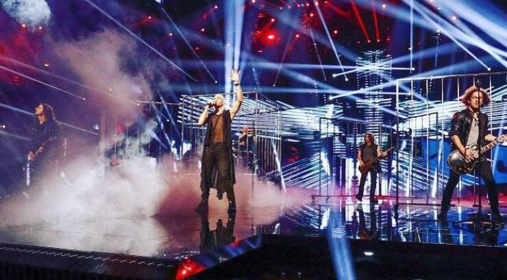 Η στιγμή που η κυπριακή αποστολή ξεσπά σε πανηγύρια όταν περνάει στον τελικό της Eurovision