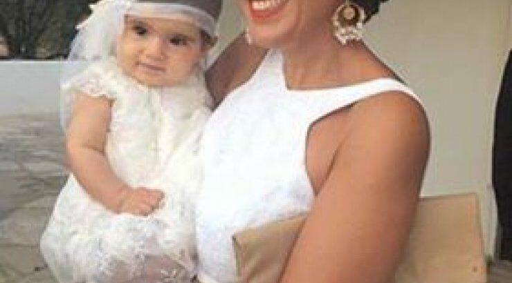 Εικόνες από τη βάφτιση της κόρης της Joanna Τσίβικου