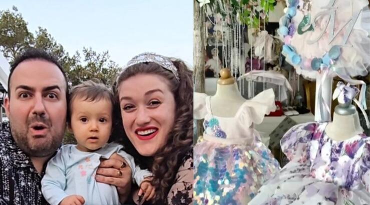 Μαυρίκιος: Έδειξε on air τα φορέματα γεμάτο κρύσταλλα για τη βάφτιση της κόρης του