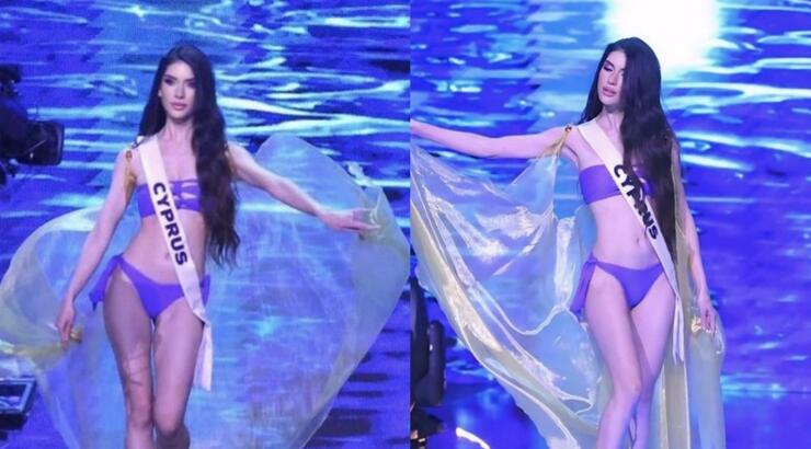 Κατερίνα Δημητρίου: Η εμφάνιση της Κύπριας μοντέλου στα ημιτελικά του Miss Universe [βίντεο]