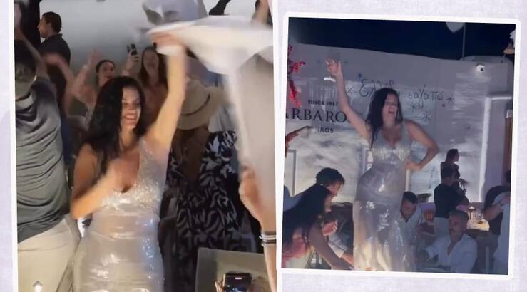 Χριστίνα Μπόμπα: Γιόρτασε τα γενέθλιά της στο πιο iconic σημείο της Πάρου [βίντεο]