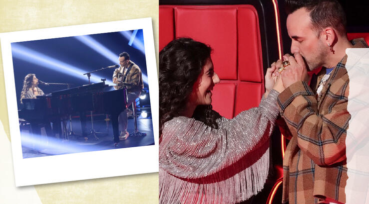 Ο Πάνος Μουζουράκης και η Μαρίνα Σπανού μάγεψαν στη σκηνή του «The Voice» [βίντεο]