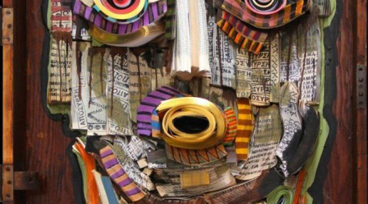 Tα χάρτινα γλυπτά του Nίκου Γεωργίου στις βιτρίνες του Hermès της Νέα Υόρκης 