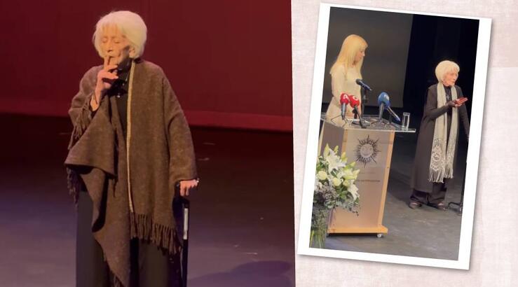 Δέσποινα Μπεμπεδέλη: Ρίγη συγκίνησης στη βράβευσή της – Η στιγμή που καθήλωσε [βίντεο]