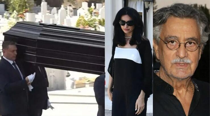 Νίκος Γαλανός: Συγκινημένη η σύντροφός του, Έλενα Σαγάνα στην κηδεία του [εικόνες]