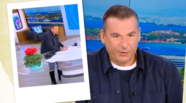 Γιώργος Λιάγκας: Έσπασε το σκαμπό του on air [βίντεο]