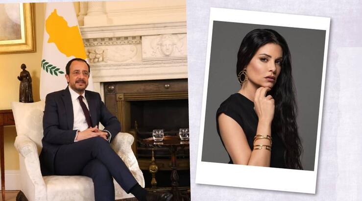 Nίκος Χριστοδουλίδης: Η συνάντηση στο Λονδίνο με την Μαρία Κορινθίου [εικόνα]