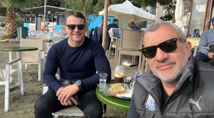 Λουκάς Φουρλάς: Πρωινός καφές στη Λεμεσό με τον Γιώργο Αγγελόπουλο [εικόνες]