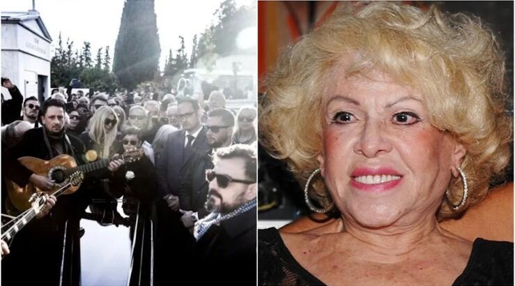 Συγκλονιστικές στιγμές στην κηδεία της Καίτη Γκρέυ: Της τραγούδησαν πάνω από τον τάφο της