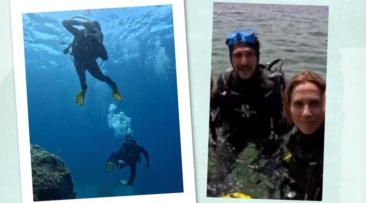 Ντορέττα Παπαδημητρίου - Γιώργος Γεροντιδάκης: Έκαναν μαζί κατάδυση [εικόνες]