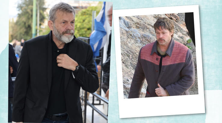 Στην Ύδρα ο Απόστολος Γκλέτσος: Θα συμμετάσχει στα γυρίσματα της ταινίας του Brad Pitt; [βίντεο]