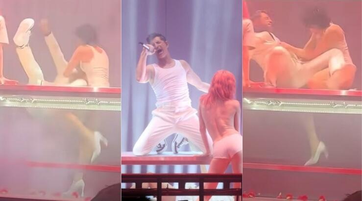 Σάκης Ρουβάς: Σοκαριστικό ατύχημα επί σκηνής τρόμαξε τους πάντες [βίντεο]