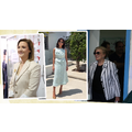 Από τη μαρινιέρα της τέως Πρώτης Κυρίας έως τη retro chic επιλογή της Ramona και το tailored look της Καρσερά