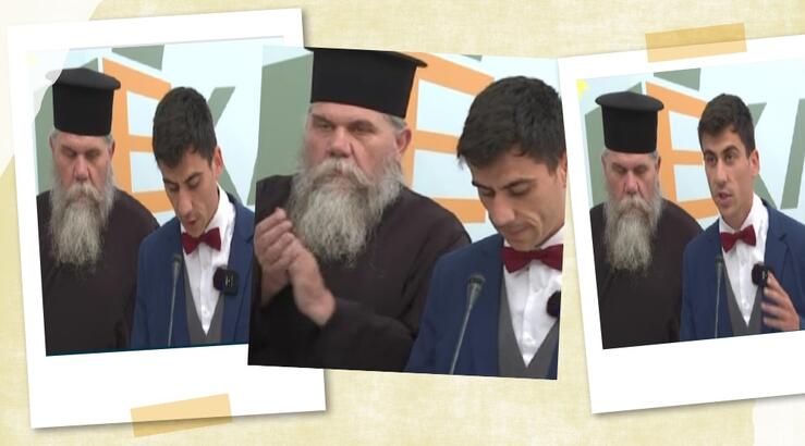 Φειδίας Παναγιώτου: Με παπιγιόν και με τον ιερέα πατέρα του υπέβαλε υποψηφιότητα στις ευρωεκλογές