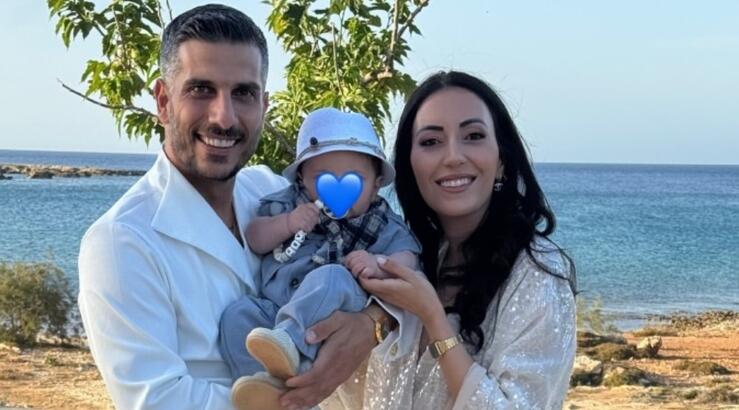 Άλκης Χρήστου - Δέσποινα Χατζηζαχαρία: Βάφτισαν τον γιο τους! [εικόνες]