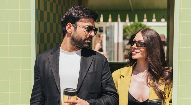 Ανδρέας Γεωργίου: Με την εγκυμονούσα σύζυγό του στα Χανιά [εικόνα]