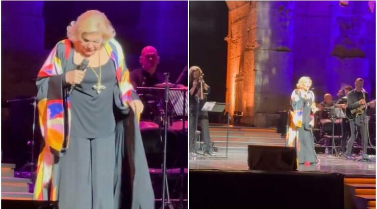 Μαρινέλλα: Το κέφι και η ενέργειά της ένα τραγούδι πριν καταρρεύσει στη σκηνή [βίντεο]