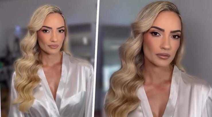 Το bridal beauty look της Ειρήνης Καραντώνη [βίντεο]
