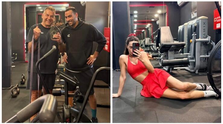 Γιώργος Λιάγκας – Μαρία Αντωνά: Μαζί στο γυμναστήριο [εικόνες]