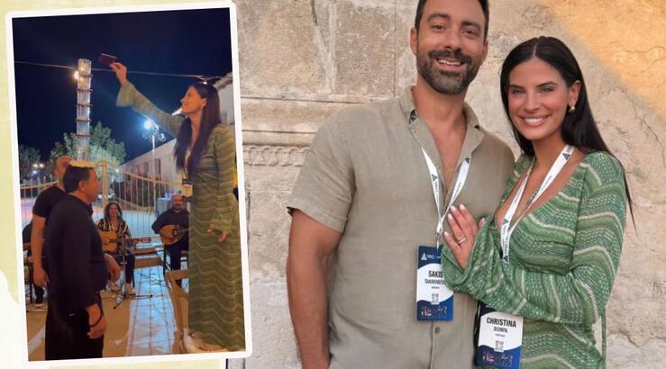 Χριστίνα Μπόμπα: Ενθουσιάστηκε με τον χορό των ποτηριών στην Κύπρο [βίντεο]