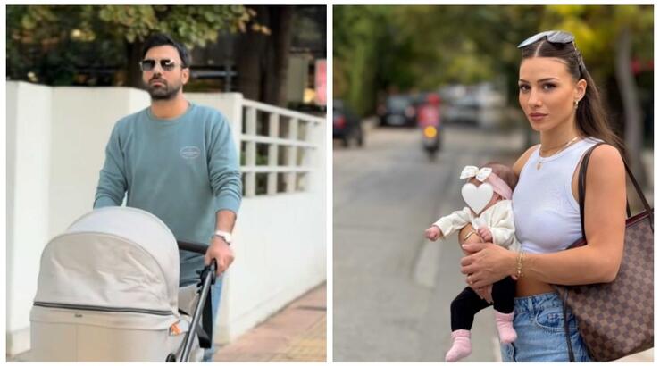 Ανδρέας – Σιμώνη: Βόλτα με την δύο μηνών κορούλα τους στην Αθήνα [εικόνες & βίντεο]