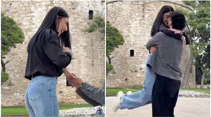 Έλληνας ηθοποιός έκανε πρόταση γάμου στη σύντροφο του μπροστά στο Λευκό Πύργο [βίντεο]