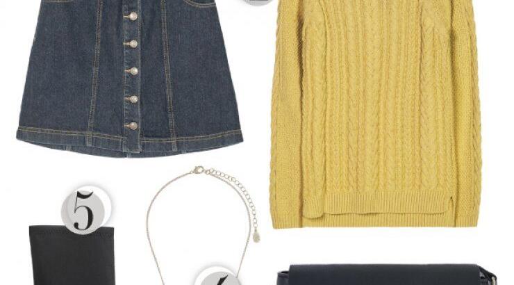 Με αγαπημένη denim φούστα